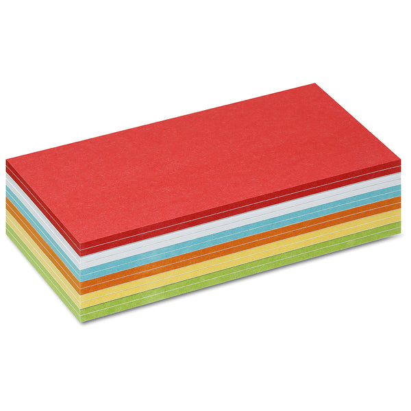 150 Mini Rectangular Stick-It Cards, assorted